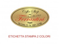 Etichette adesive per pasticcerie, bar, panetterie e gelaterie (mm 45x25)  (cod.28/I )